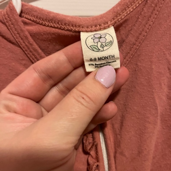 Larkspur Baby Ruffle Sleeper - Picture 3 of 3